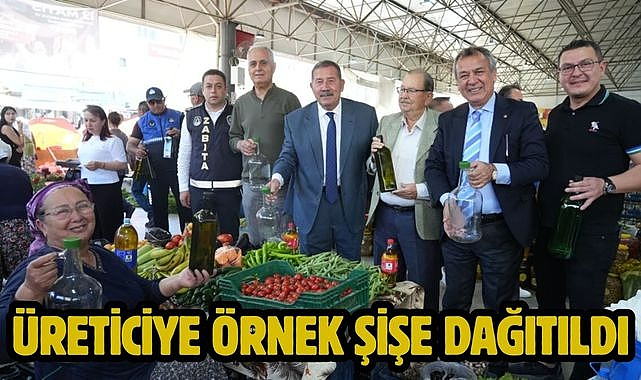 Üreticiye örnek şişe dağıtıldı