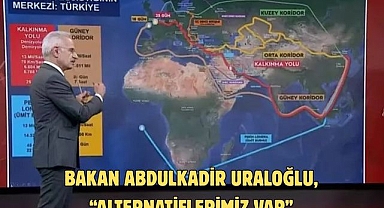 Bakan Abdulkadir Uraloğlu, “Alternatiflerimiz var”