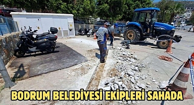Bodrum Belediyesi Ekipleri Sahada