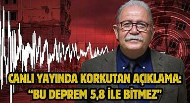 Canlı Yayında Korkutan Açıklama: “Bu Deprem 5,8 İle Bitmez”