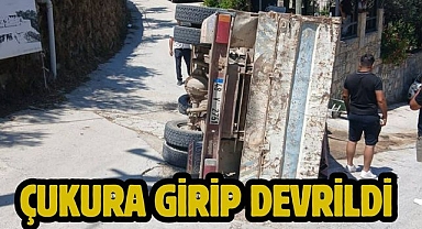 Çukura Girip Devrildi 