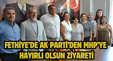 Fethiye’de AK Parti’den MHP’ye Hayırlı Olsun Ziyareti