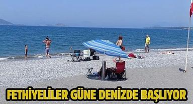 Fethiyeliler Güne Denizde Başlıyor