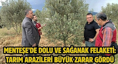 Menteşe’de Dolu ve Sağanak Felaketi: Tarım Arazileri Büyük Zarar Gördü