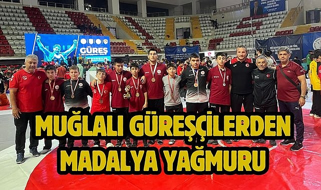 MUĞLALI GÜREŞÇİLERDEN MADALYA YAĞMURU
