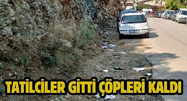 Tatilciler Gitti Çöpleri Kaldı