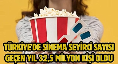 Türkiye'de sinema seyirci sayısı geçen yıl 32,5 milyon kişi oldu