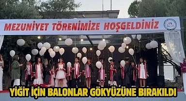 Yiğit için Balonlar gökyüzüne bırakıldı