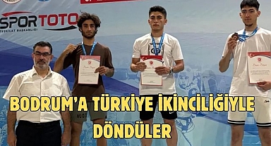 Bodrum’a Türkiye ikinciliğiyle döndüler