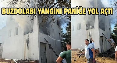 Buzdolabı Yangını Paniğe Yol Açtı