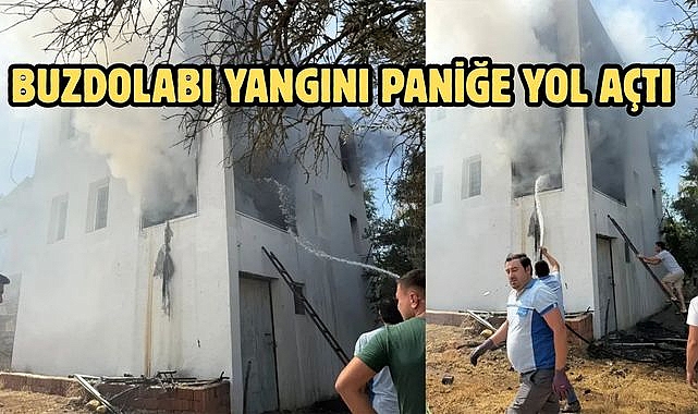 Buzdolabı Yangını Paniğe Yol Açtı