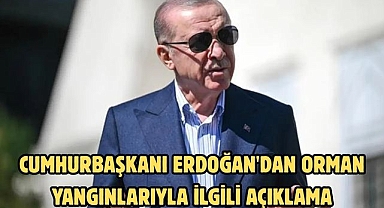 Cumhurbaşkanı Erdoğan'dan orman yangınlarıyla ilgili açıklama