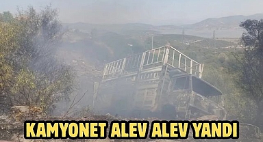 Kamyonet Alev Alev Yandı