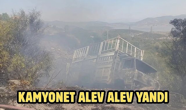 Kamyonet Alev Alev Yandı