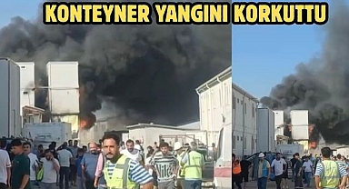 Konteyner Yangını Korkuttu