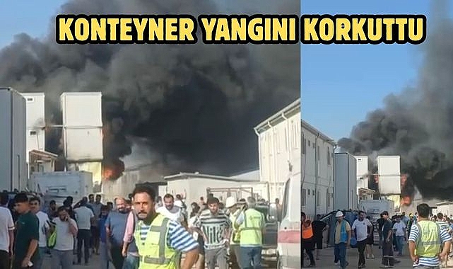 Konteyner Yangını Korkuttu