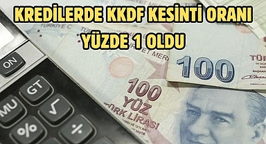 Kredilerde KKDF kesinti oranı yüzde 1 oldu