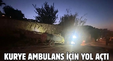 Kurye Ambulans İçin Yol Açtı
