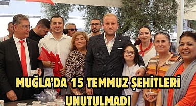 Muğla’da 15 Temmuz şehitleri unutulmadı