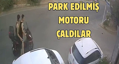 Park Edilmiş Motoru Çaldılar