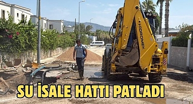 Su İsale Hattı Patladı
