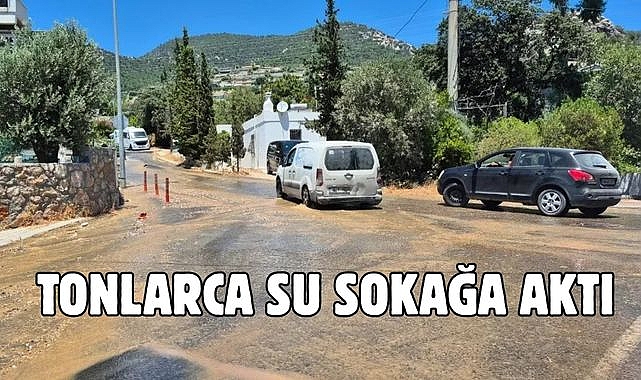 Tonlarca su sokağa aktı
