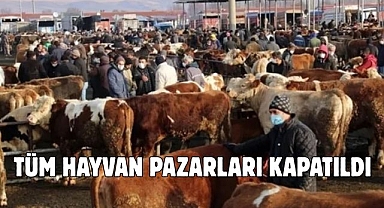 Tüm Hayvan Pazarları Kapatıldı