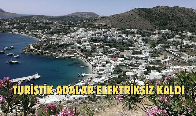 Turistik adalar elektriksiz kaldı