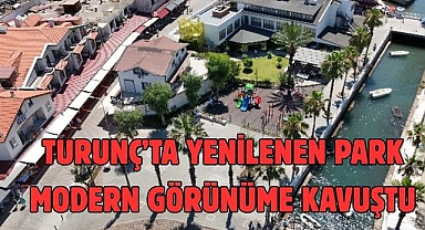 Turunç’ta yenilenen park modern görünüme kavuştu