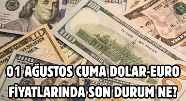 01 AĞUSTOS CUMA DOLAR-EURO FİYATLARINDA SON DURUM NE?