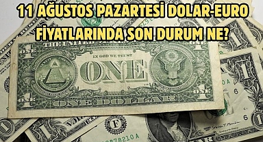 11 AĞUSTOS PAZARTESİ DOLAR-EURO FİYATLARINDA SON DURUM NE?