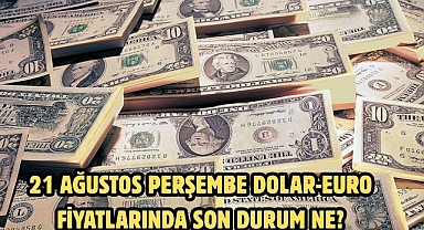 21 AĞUSTOS PERŞEMBE DOLAR-EURO FİYATLARINDA SON DURUM NE?