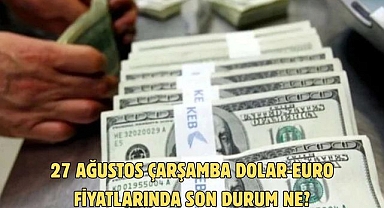27 AĞUSTOS ÇARŞAMBA DOLAR-EURO FİYATLARINDA SON DURUM NE?