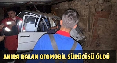 AHIRA DALAN OTOMOBİL SÜRÜCÜSÜ ÖLDÜ