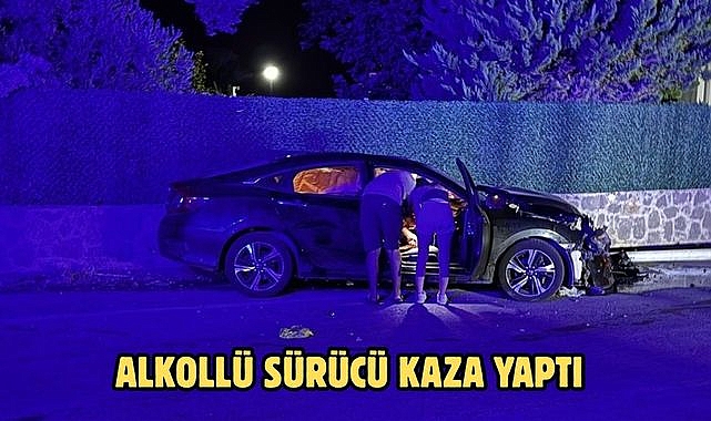 Alkollü Sürücü Kaza Yaptı