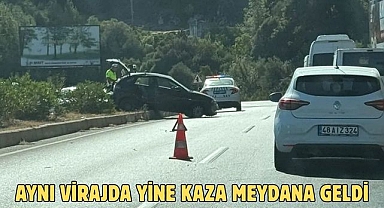 Aynı Virajda Yine Kaza Meydana Geldi