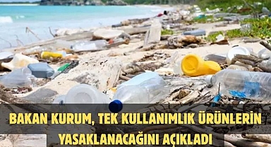 BAKAN KURUM, TEK KULLANIMLIK ÜRÜNLERİN YASAKLANACAĞINI AÇIKLADI