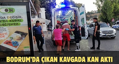 BODRUM’DA ÇIKAN KAVGADA KAN AKTI