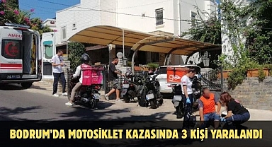 Bodrum’da Motosiklet Kazasında 3 Kişi Yaralandı