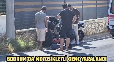 Bodrum’da Motosikletli Genç Yaralandı