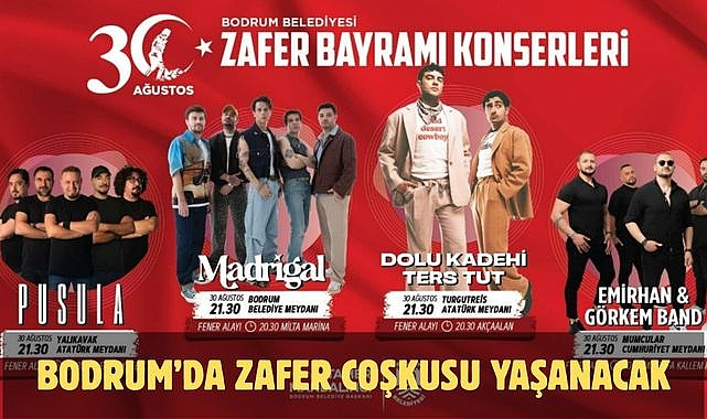 Bodrum’da Zafer Coşkusu Yaşanacak
