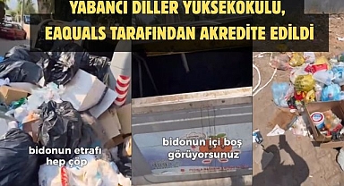 ÇÖP KONTEYNERLERİNİN İÇİ BOŞ ETRAFI ÇÖP DOLU