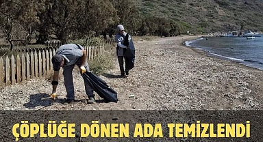 Çöplüğe Dönen Ada Temizlendi