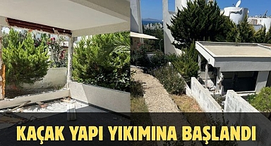 Kaçak Yapı Yıkımına Başlandı 