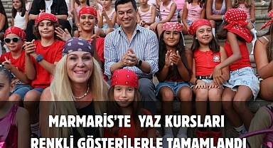 MARMARİS’TE YAZ KURSLARI RENKLİ GÖSTERİLERLE TAMAMLANDI
