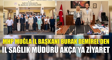 Mhp Muğla İl Başkanı Burak Demirel’den İl Sağlık Müdürü Akça’ya Ziyaret