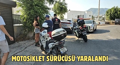 Motosiklet Sürücüsü Yaralandı