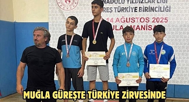 Muğla Güreşte Türkiye Zirvesinde