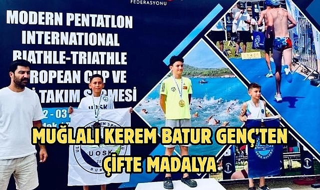 Muğlalı  Kerem Batur Genç’ten Çifte Madalya
