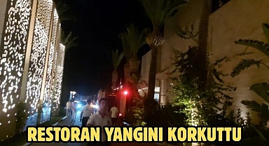 Restoran yangını korkuttu